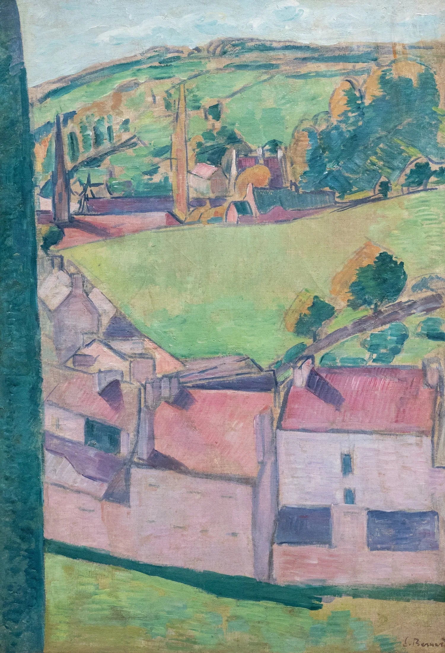 Vue de Pont-Aven - Émile Bernard image 1 reproduction de peinture à l’huile