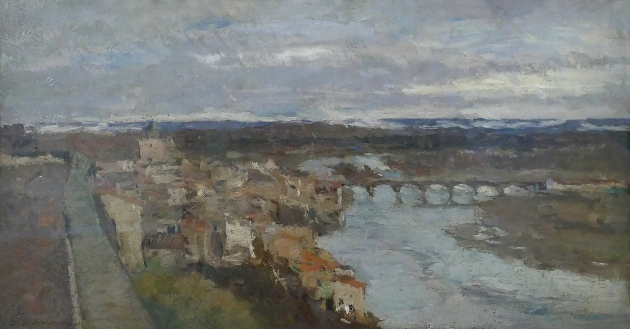 Vue de Pont-du-Château - Albert Lebourg image 1 reproduction de peinture à l’huile