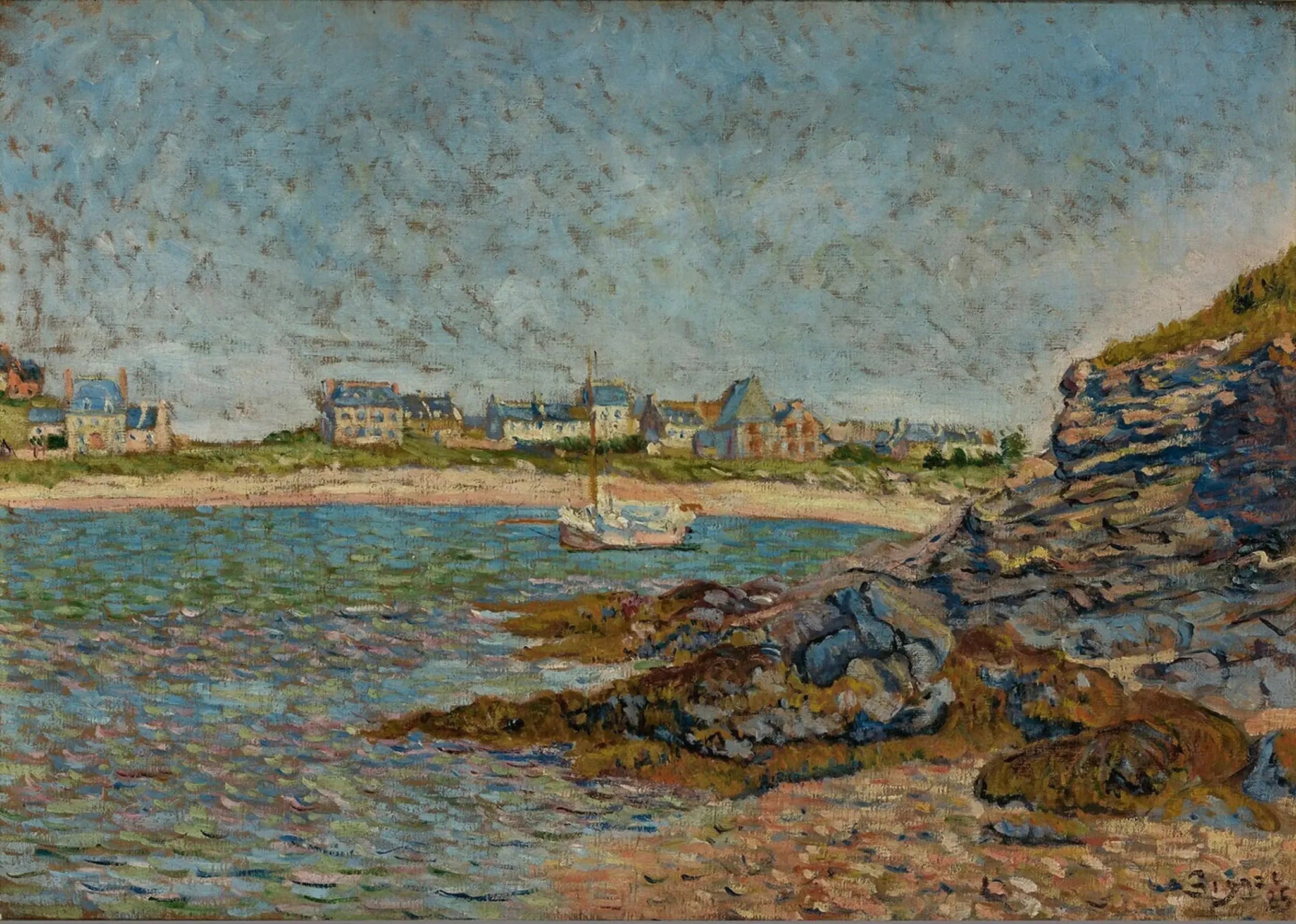 Vue de Port, Saint Briac - Paul Signac image 1 reproduction d’œuvre d’art à l’huile