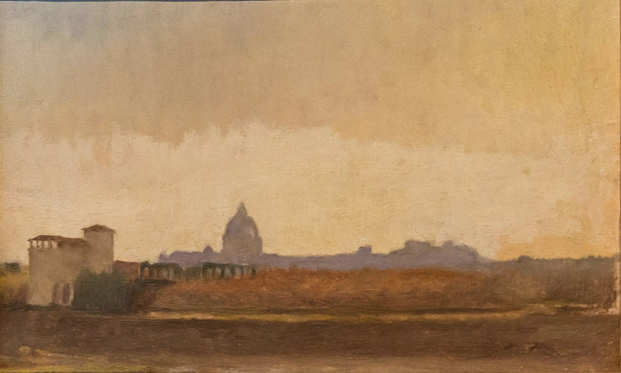 Vue de Rome prise des bords du Tibre - Edgar Degas