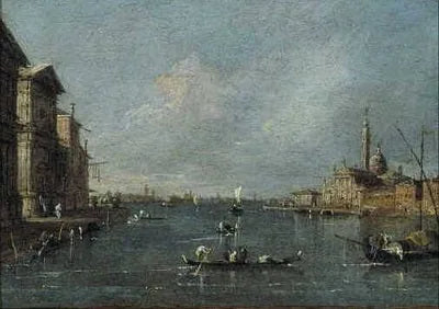 Vue de S. Giorgio Maggiore, Venise - Francesco Guardi image 1 reproduction de peinture à l’huile