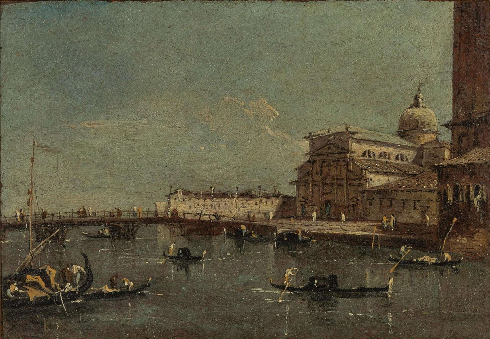 Vue de S. Pietro di Castello, Venise - Francesco Guardi image 1 copie de tableau peinte à la main