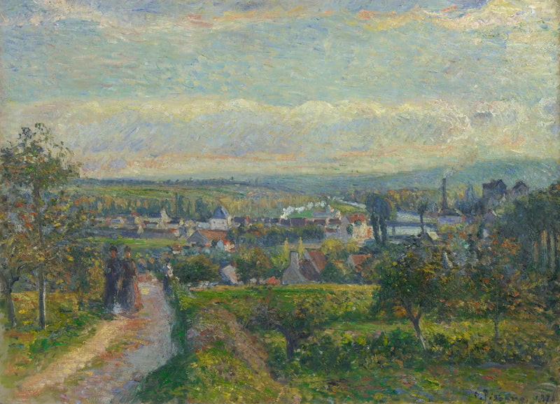 Vue de Saint-Ouen-l'Aumône - Camille Pissarro