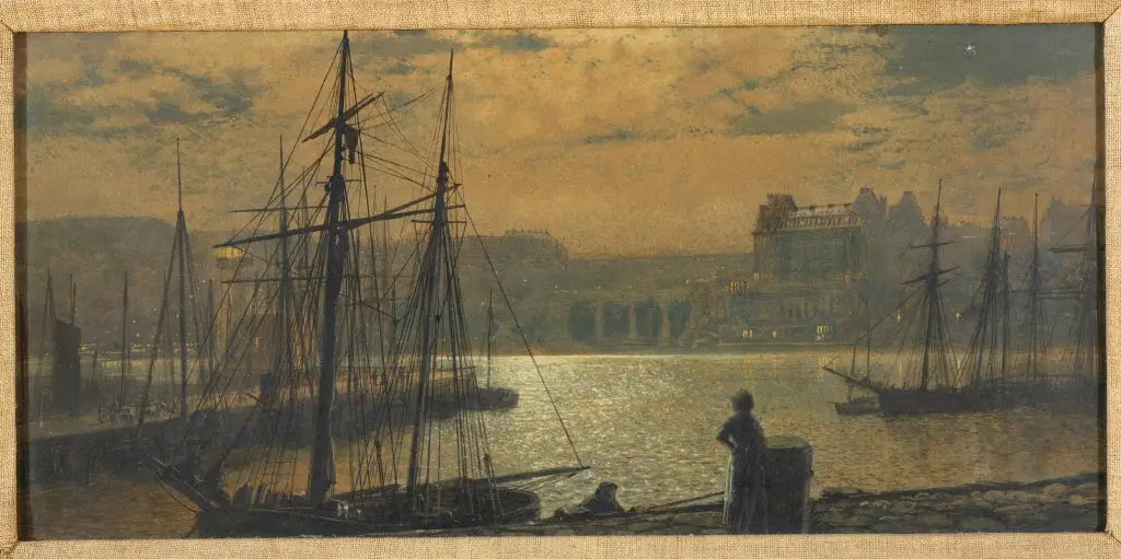 Vue de Scarborough - John Atkinson Grimshaw image 1 tableau peint à l’huile sur toile