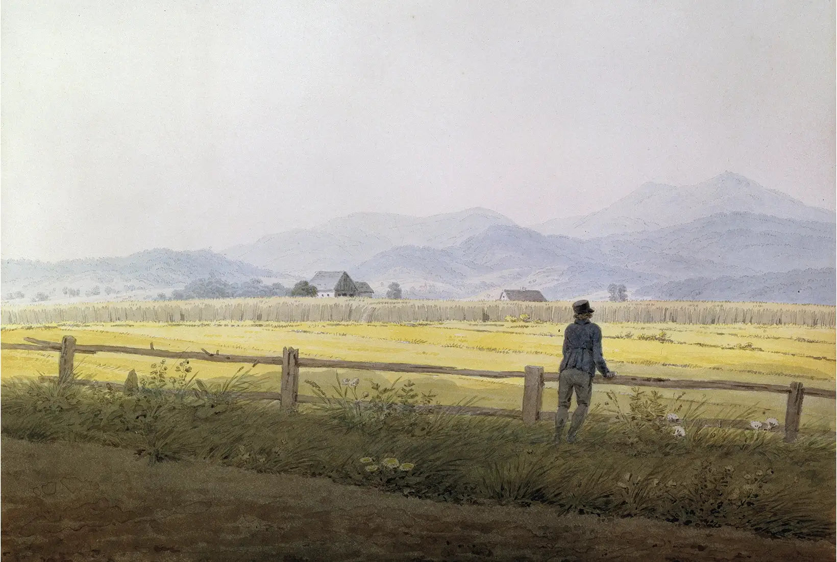 Vue de Schmiedebergerkamm - Caspar David Friedrich image 1 reproduction réalisée par Alpha Reproduction