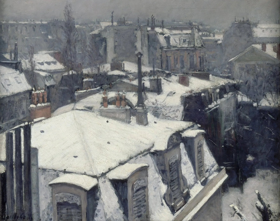 Vue de toits - Gustave Caillebotte