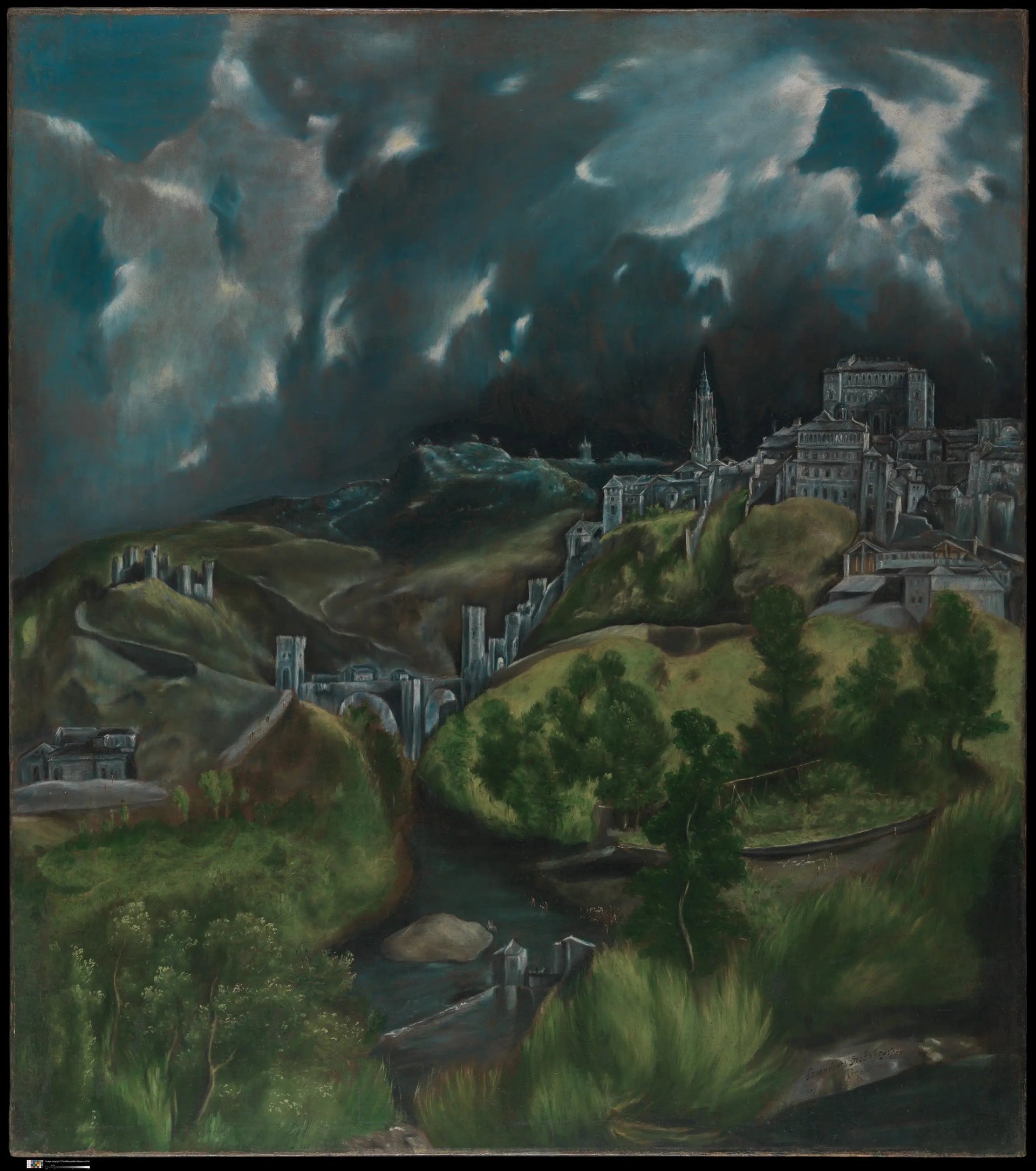Vue de Tolède - El Greco image 1 reproduction de peinture à l’huile