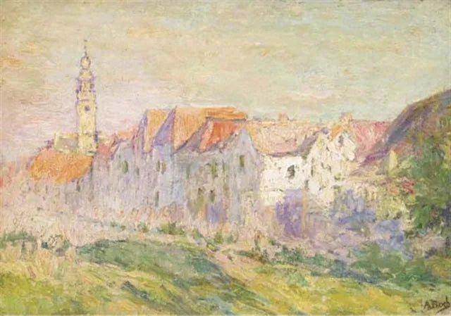 Vue de Veere, en Zélande - Anna Boch image 1 copie de tableau peinte à la main