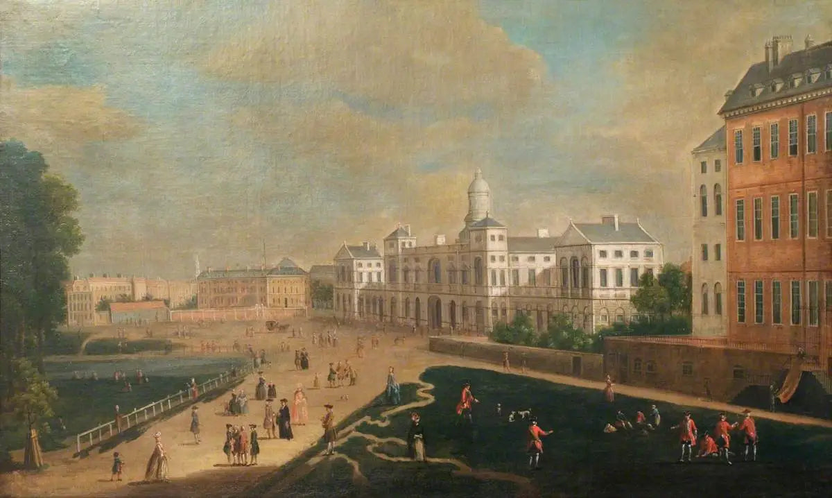 Vue de Whitehall, New Horse Guards - Canaletto image 1 reproduction artisanale de tableau