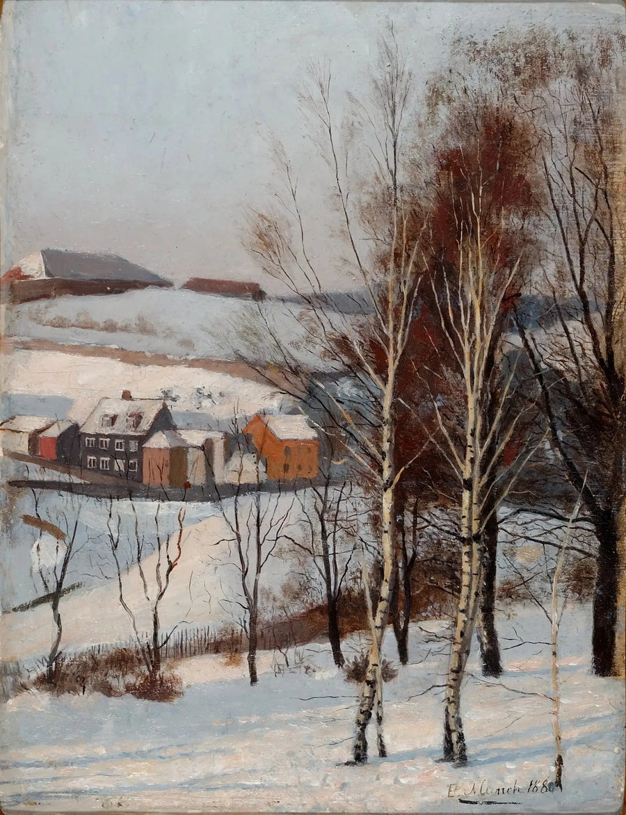 Vue depuis Fossveien - Edvard Munch