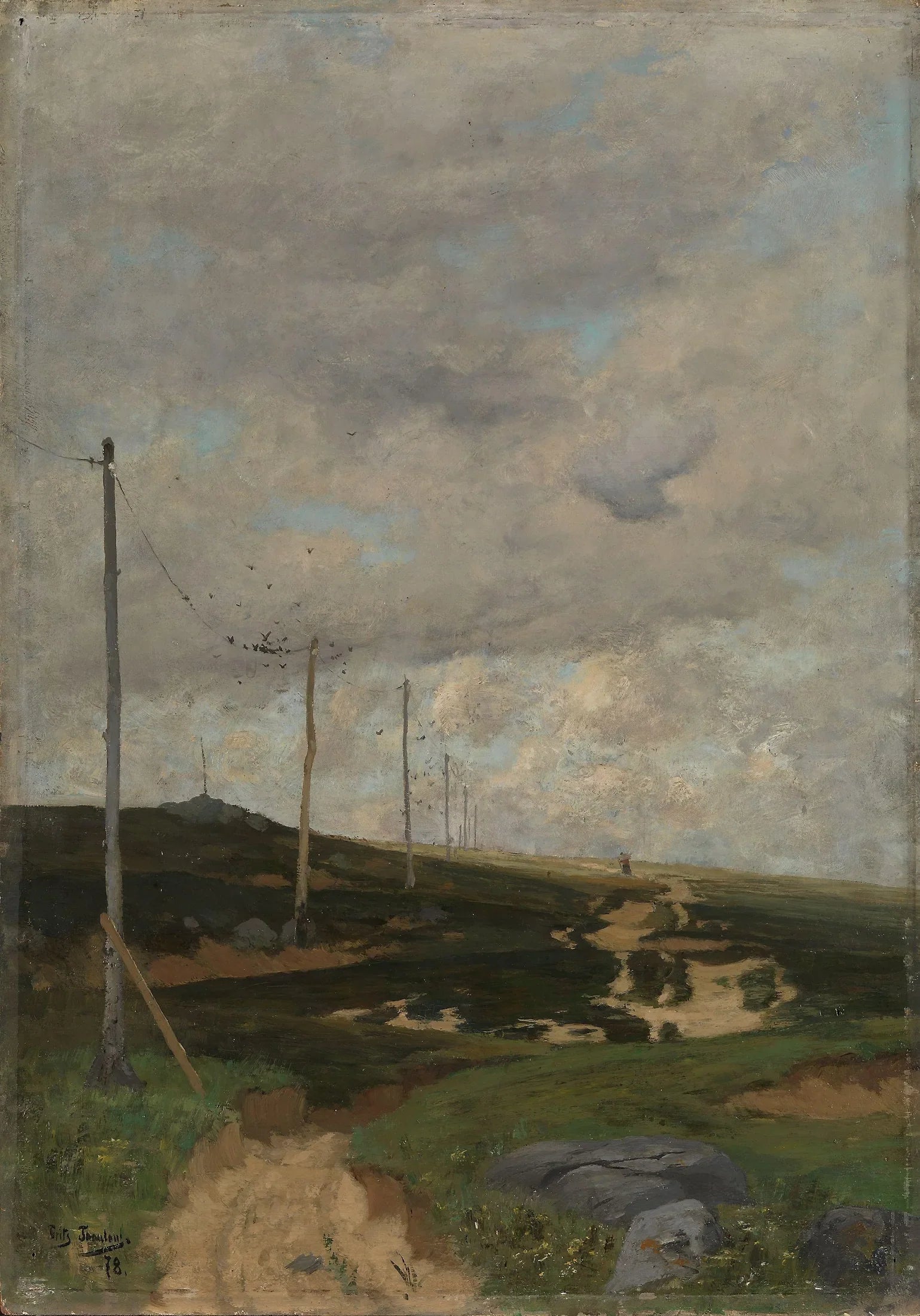 Vue depuis Jæren - Frits Thaulow image 1 reproduction de peinture à l’huile