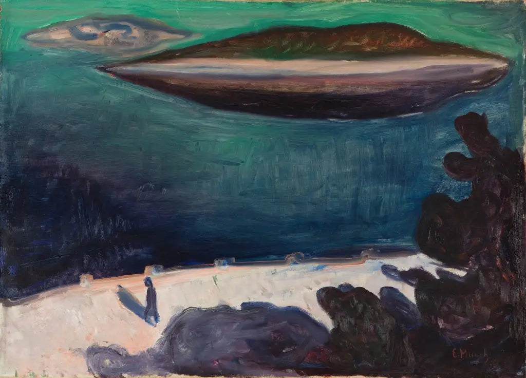 Vue depuis Nordstrand - Edvard Munch image 1 copie de tableau peinte à la main