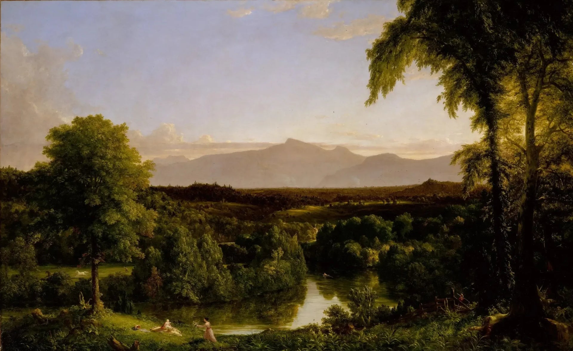 Vue des Catskill, début de l'automne - Thomas Cole image 1 copie peinte à la main à l’huile