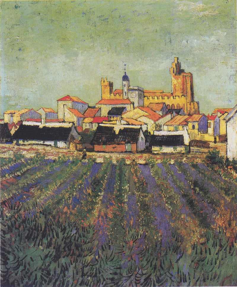 Vue des Saintes-Maries-de-la-Mer - Vincent van Gogh