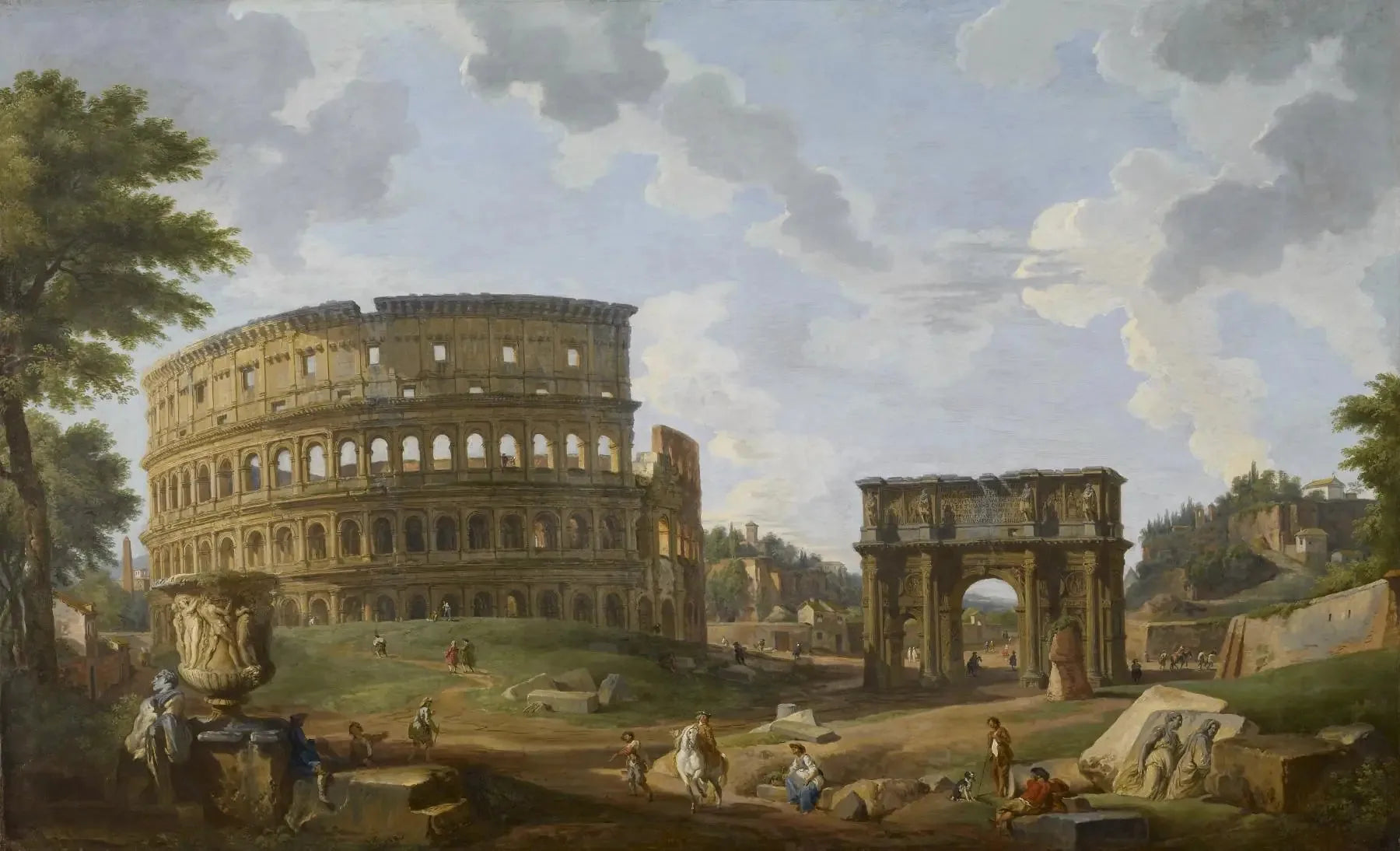 Vue du Colisée - Giovanni Paolo Panini image 1 reproduction réalisée par Alpha Reproduction