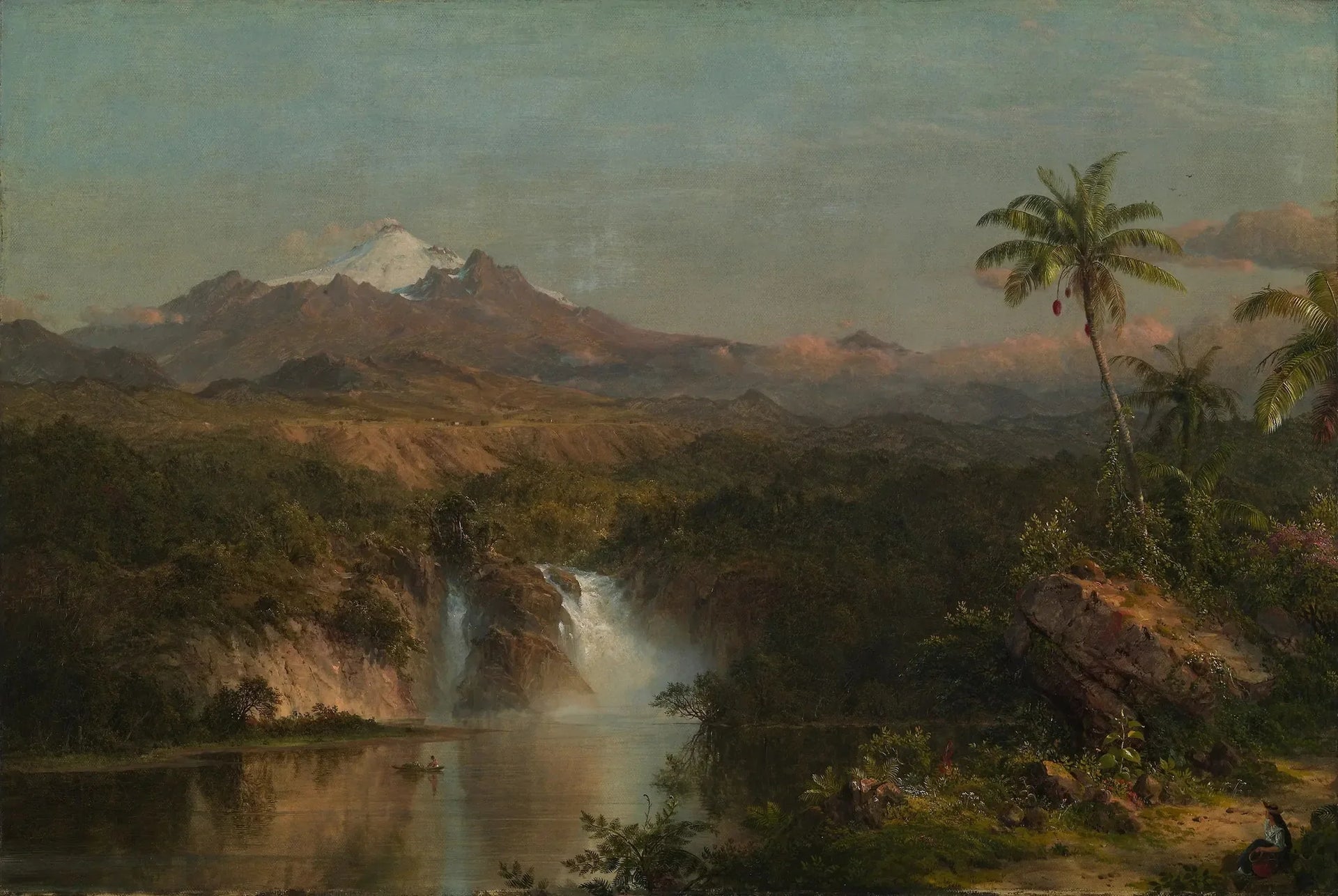 Vue du Cotopaxi - Frederic Edwin Church image 1 reproduction réalisée par Alpha Reproduction