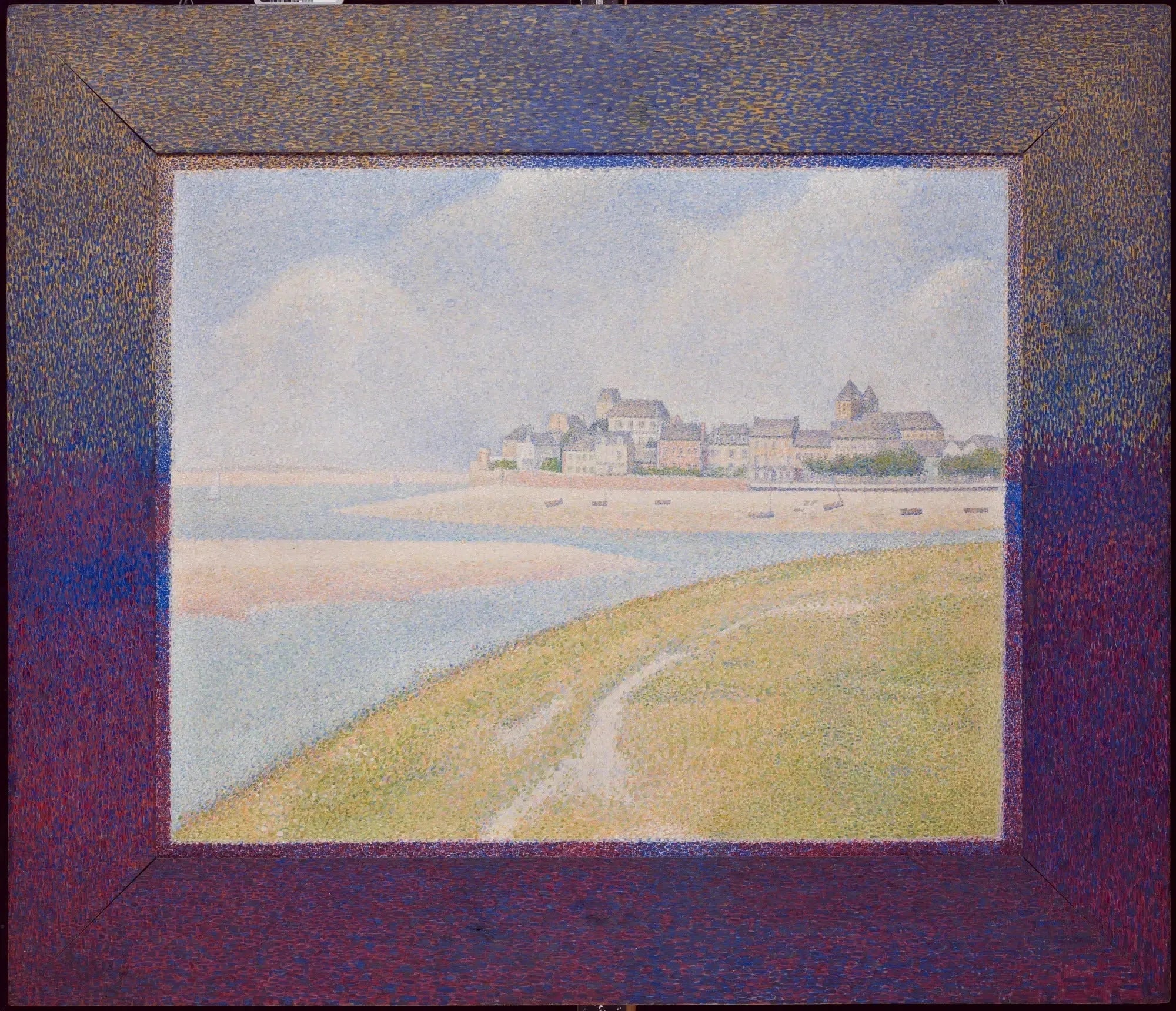 Vue du Crotoy depuis l'amont - Georges Seurat image 1 tableau peint à l’huile sur toile