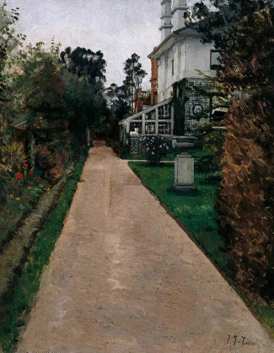 Vue du jardin au 17 Grove End Road - James Tissot image 1 reproduction de peinture à l’huile