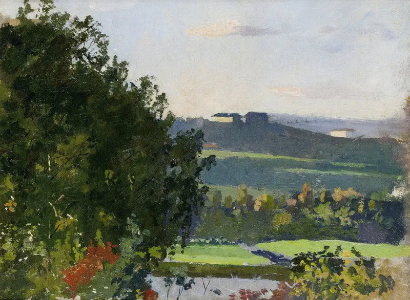 Vue du jardin de Grüner - Edvard Munch