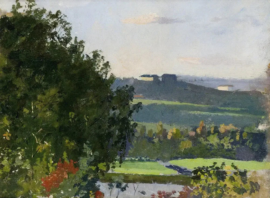 Vue du jardin de Grüner - Edvard Munch