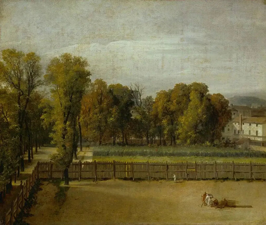 Vue du jardin du Luxembourg à Paris - Jacques-Louis David
