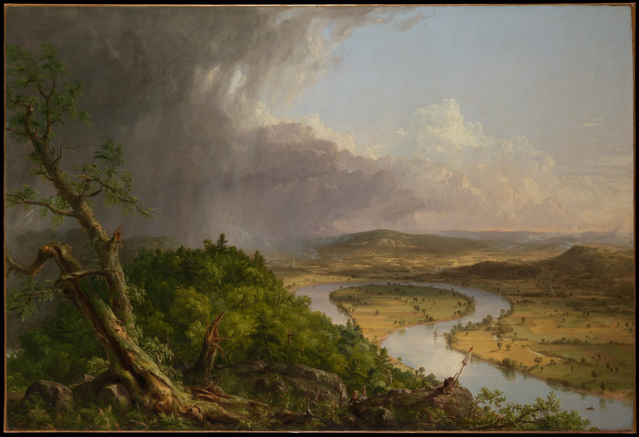 Vue du mont Holyoke après un orage — Le Méandre, Thomas Cole