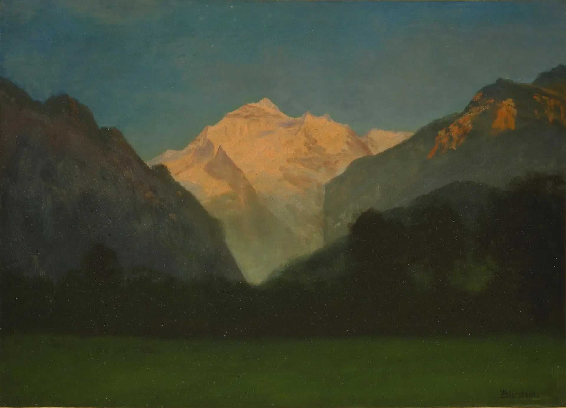 Vue du parc des Glaciers - Albert Bierstadt image 1 reproduction réalisée par Alpha Reproduction