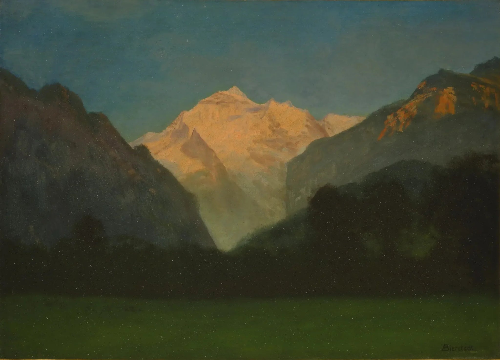 Vue du parc des Glaciers - Albert Bierstadt image 1 reproduction réalisée par Alpha Reproduction