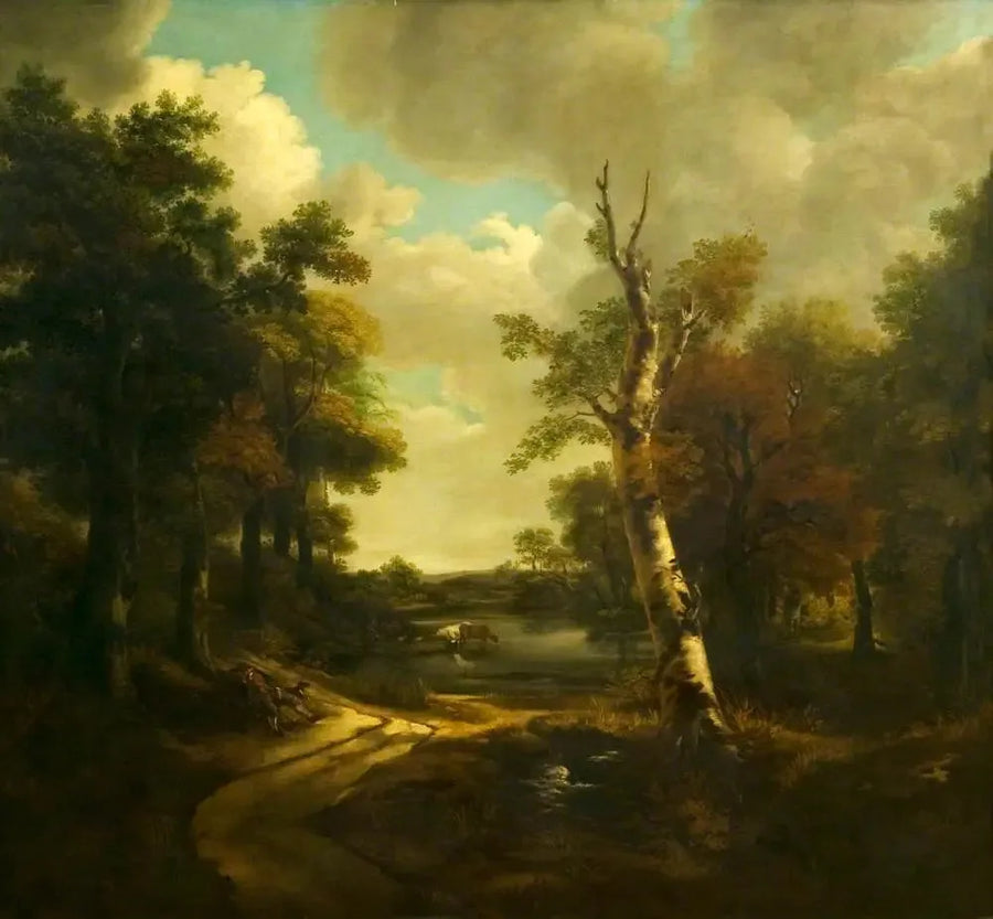 Vue du parc Drinkstone, Stowmarket, Suffolk - Thomas Gainsborough