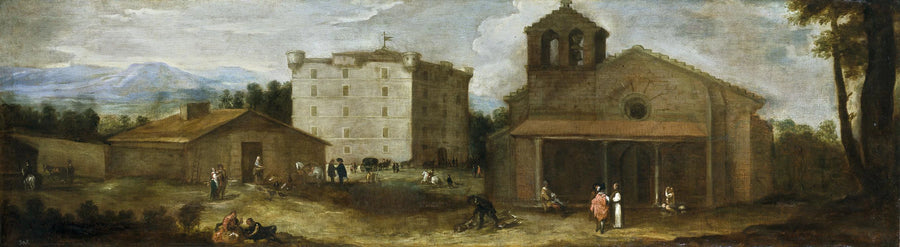 Vue d'El Campillo, maison de campagne des moines de l'Escurial - Benito Manuel Agüero