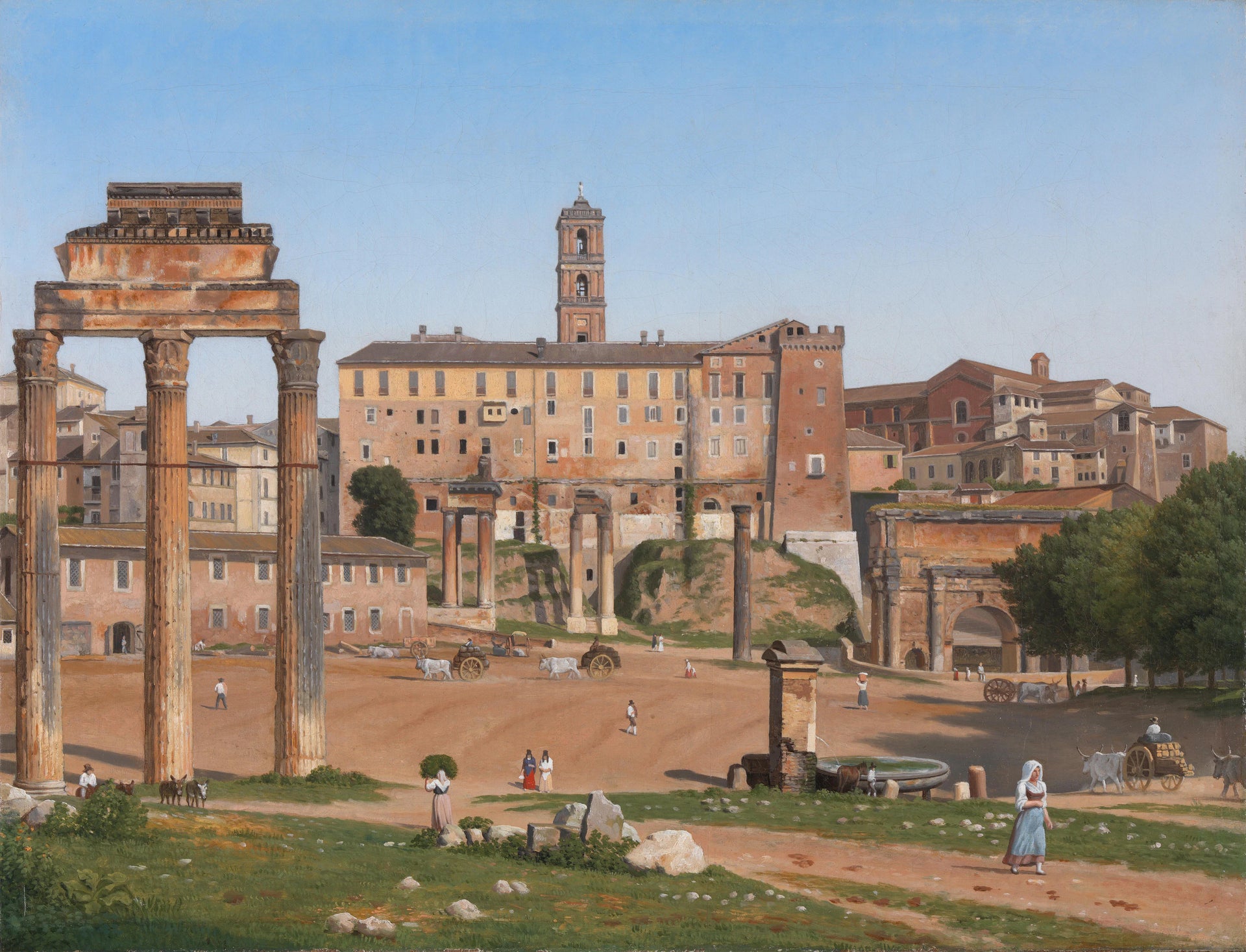 Vue du Forum de Rome - Christoffer Wilhelm Eckersberg