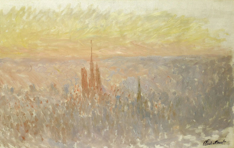 Vue générale de Rouen - Claude Monet