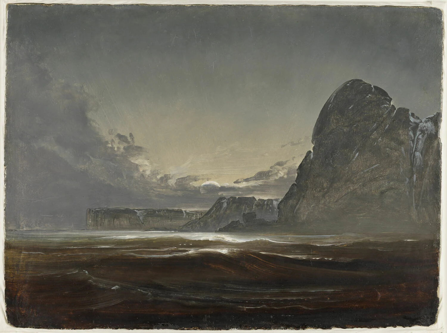 Vue de Hjelms-Öe, actuelle Hjelmsö (esquisse) - Peder Balke
