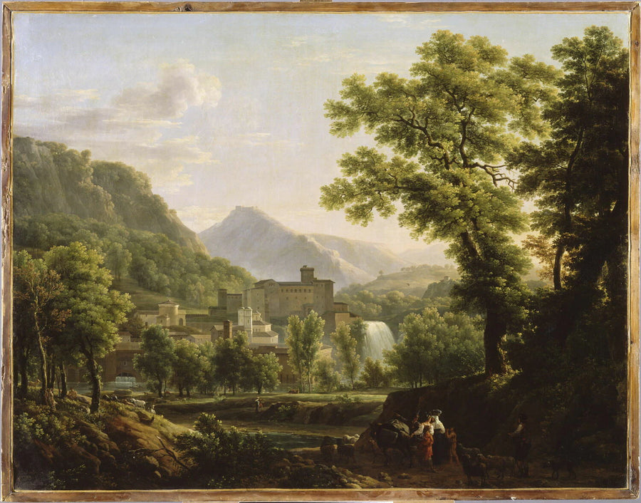 Vue de l'île de Sora, dans le royaume de Naples (Isola del Liri, près de Sora) - Jean Joseph Xavier Bidauld