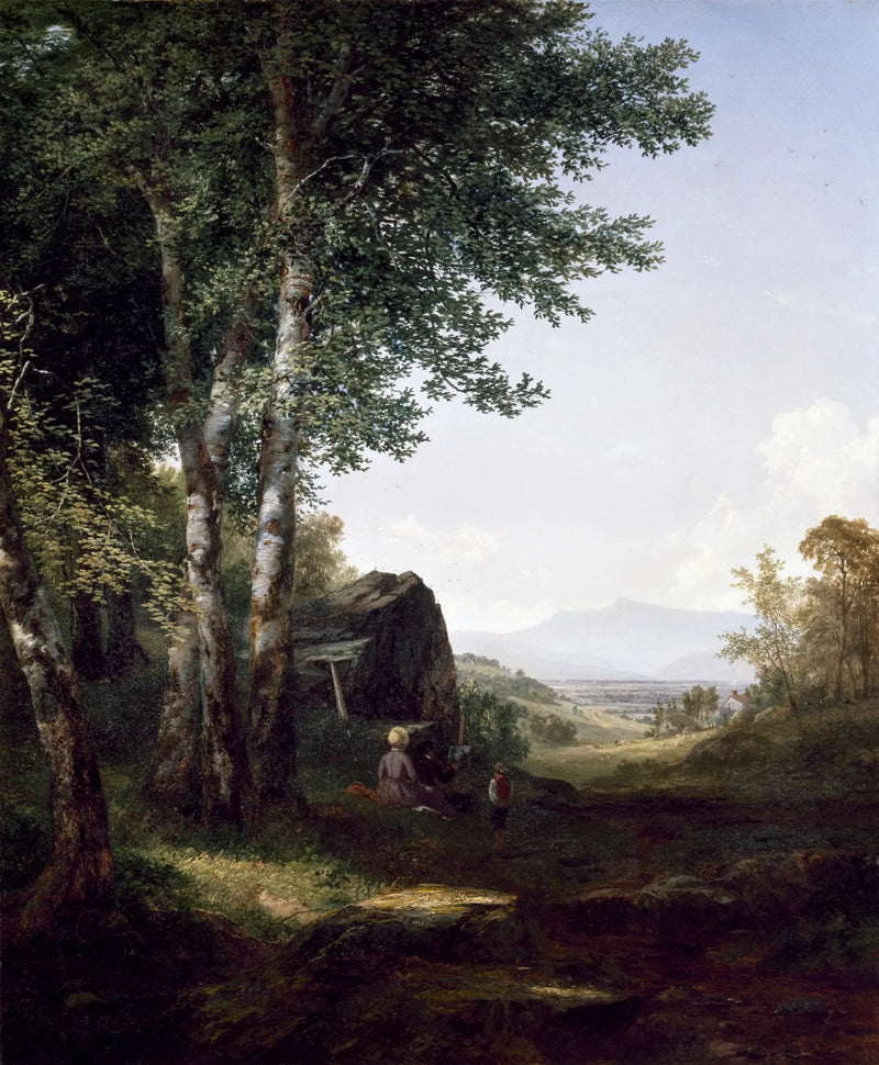 Vue lointaine de la montagne Mansfield, Vermont - John Frederick Kensett