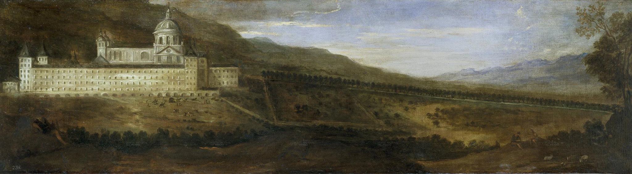 Vue du monastère de l'Escurial - Benito Manuel Agüero