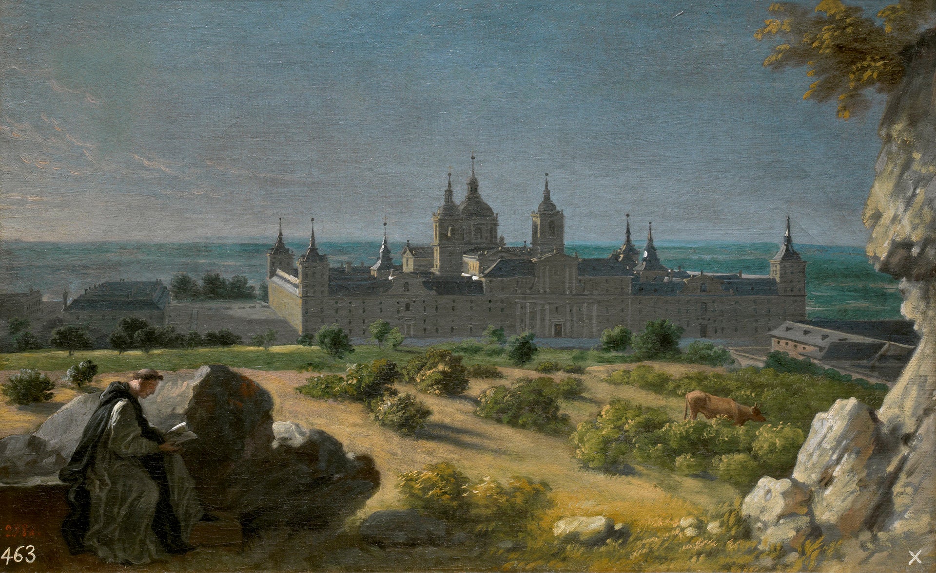 Vue du monastère de San Lorenzo del Escorial - Michel-Ange Houasse