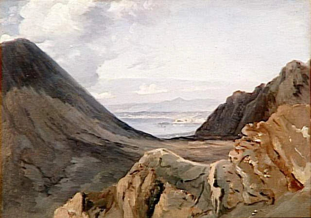 Vue de Naples, prise des hauteurs du Vésuve - Achille Etna Michallon