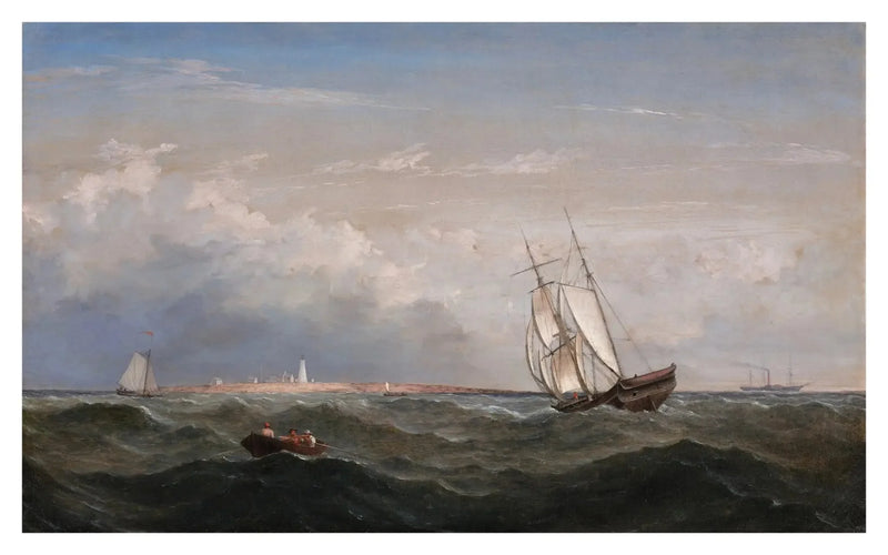 Vue nord-ouest des rochers du mont Désert - Fitz Henry Lane