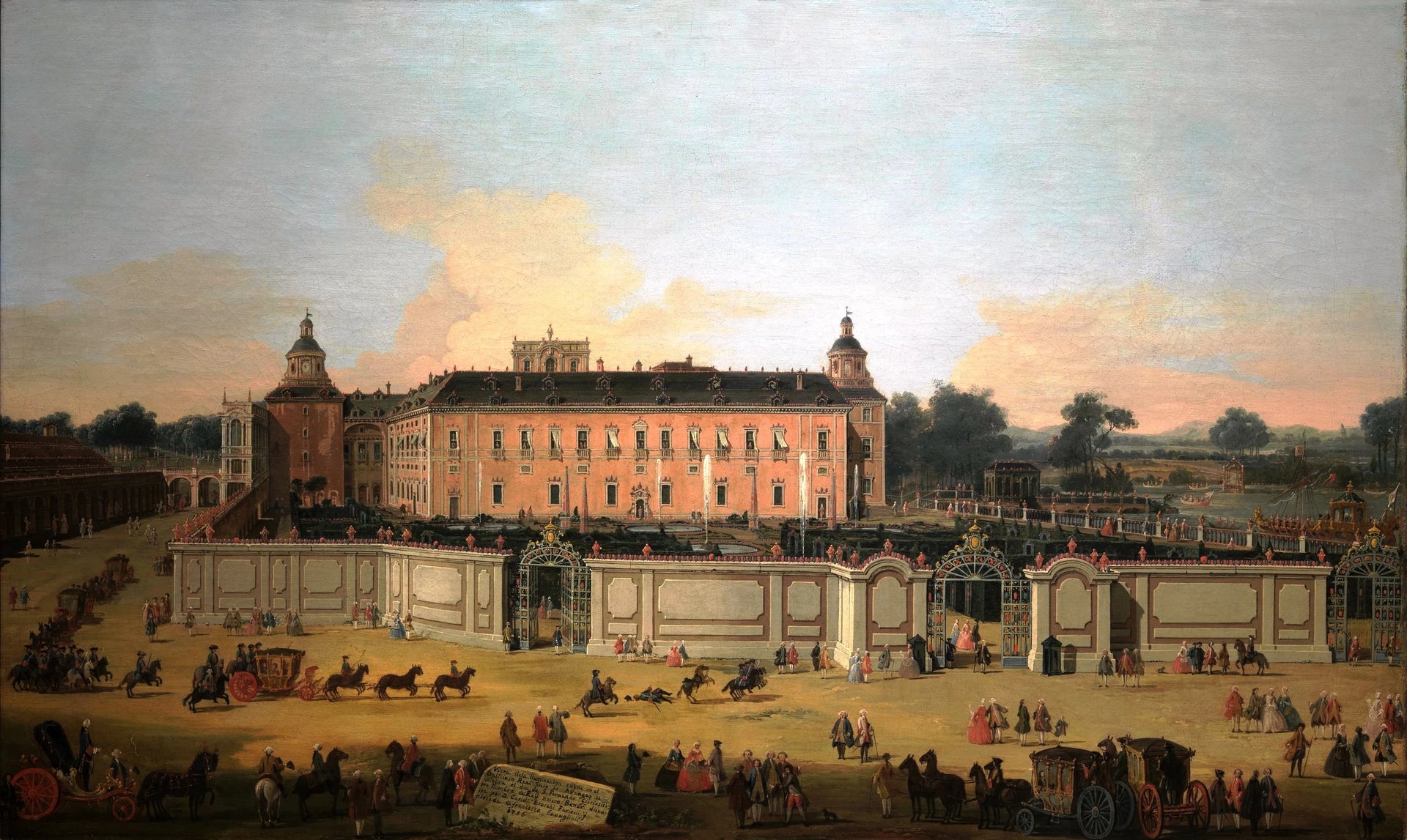 Vue du Palais d'Aranjuez - Francesco Battaglioli