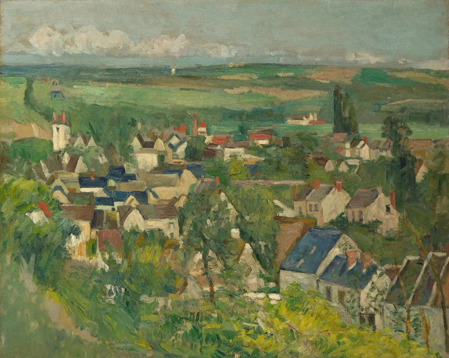 Vue panoramique d'Auvers-sur-Oise - Paul Cézanne