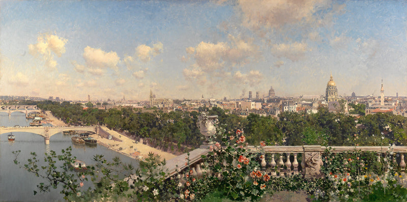 Vue de Paris depuis le Trocadéro - Martín Rico