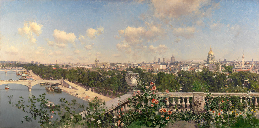 Vue de Paris depuis le Trocadéro - Martín Rico