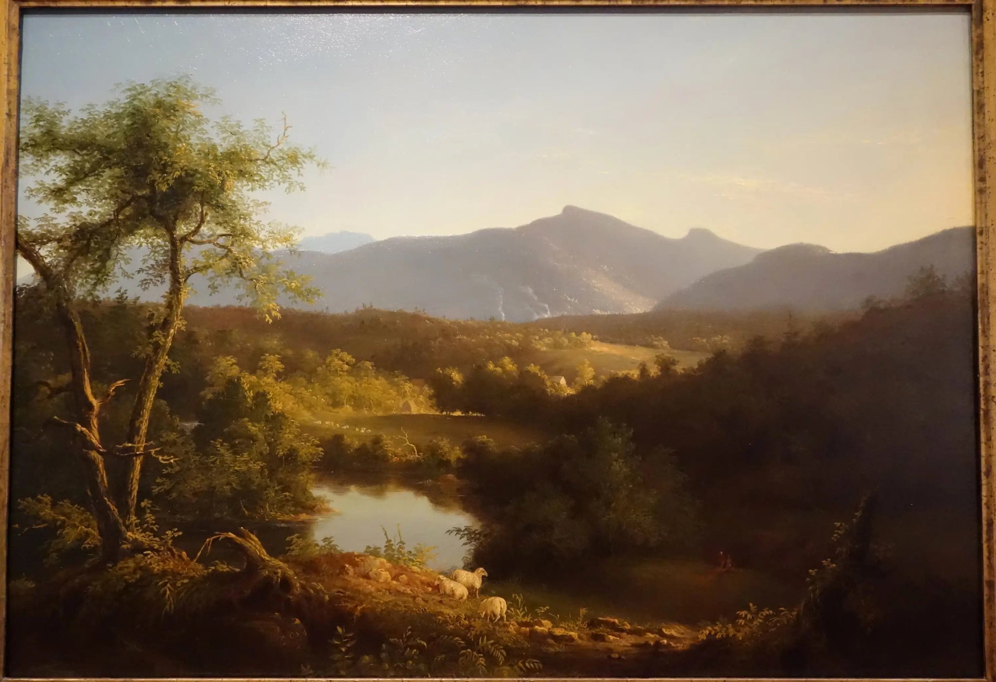 Vue près du village de Catskill - Thomas Cole image 1 tableau peint à l’huile sur toile