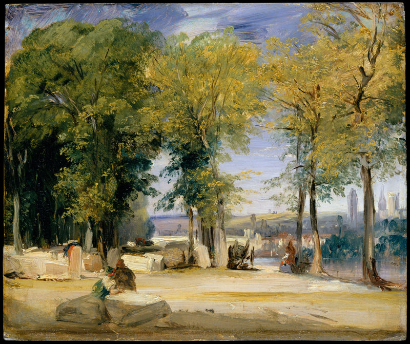Vue près de Rouen - Richard Parkes Bonington
