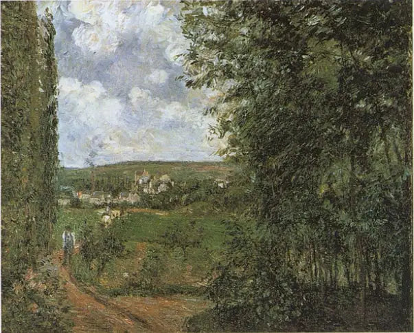 Vue prise de la côte des Gratte-Coqs, Pontoise - Camille Pissarro image 1 tableau peint à l’huile sur toile