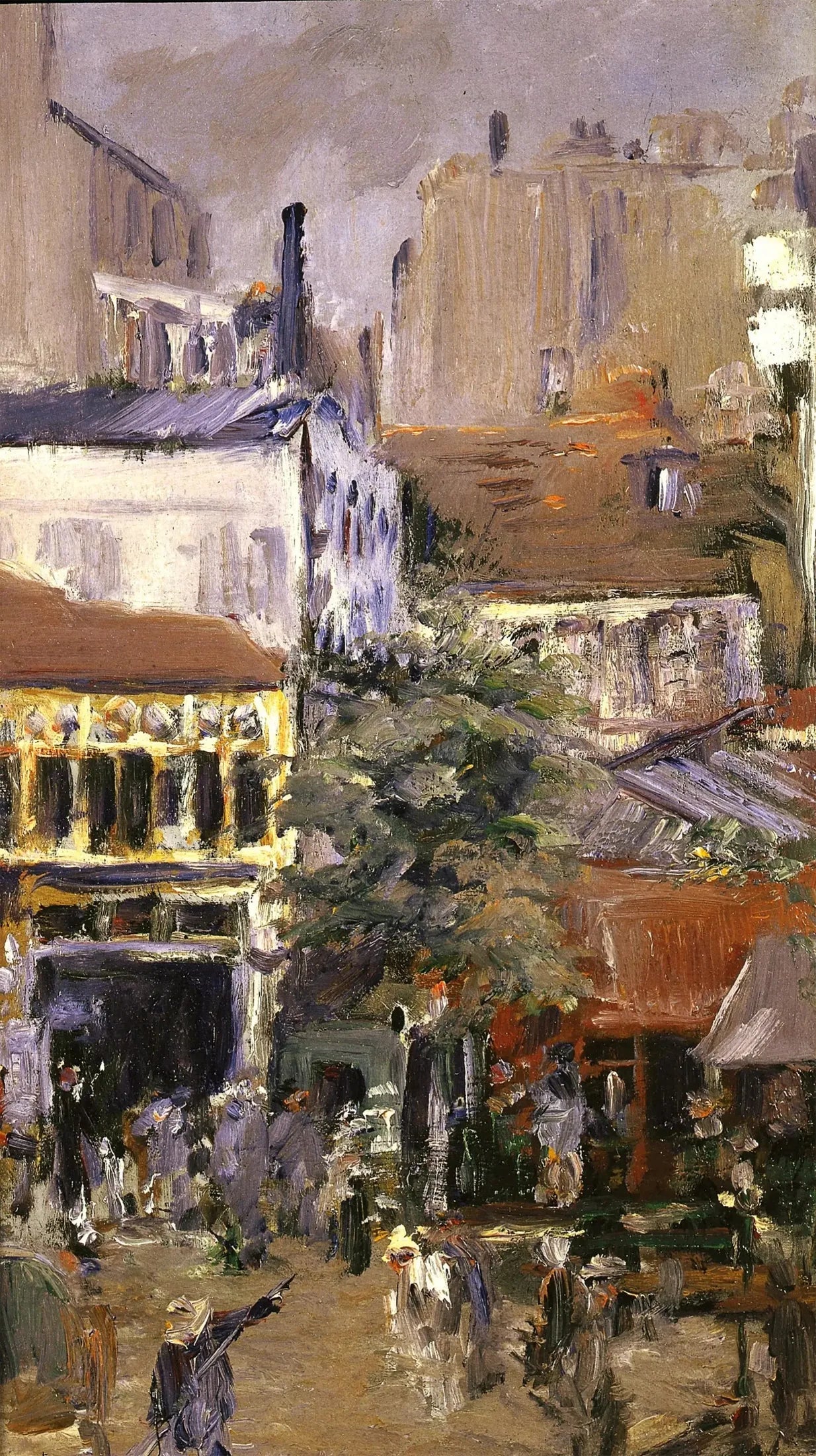 Vue Prise de la Place Clichy - Édouard Manet image 1 copie de tableau peinte à la main