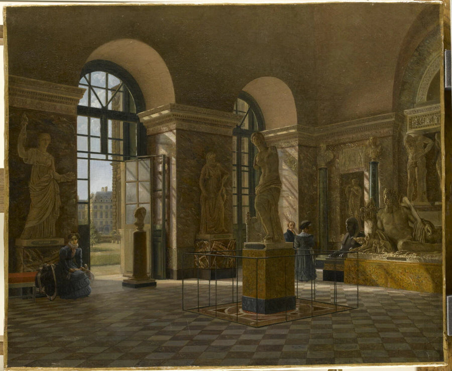 Vue de la salle du Tibre au Louvre - Joseph Warlencourt
