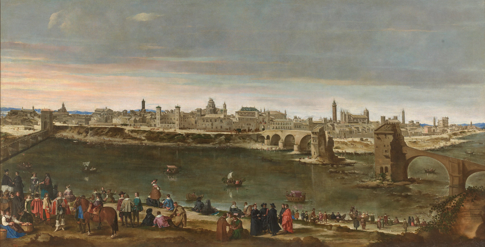 Vue de Saragosse - Juan Bautista Martínez del Mazo