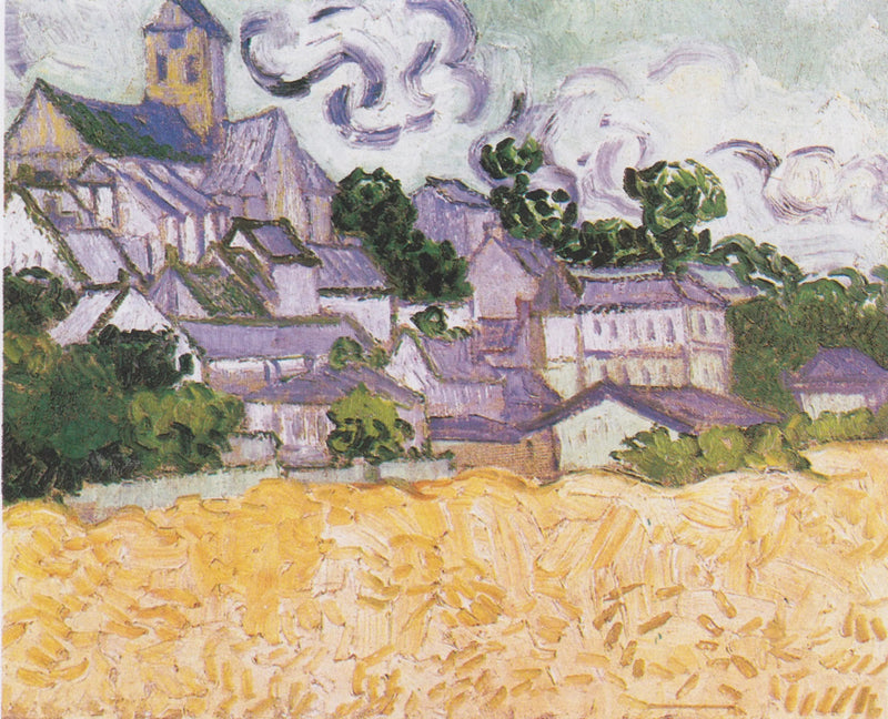Vue sur Auvers avec champ de blé - Vincent van Gogh